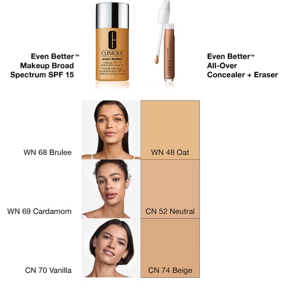 NEW  CLINIQUE EVEN BETTER ALL OVER CONCEALER+ERASER IN SHADE CN74 - Picture 11 of 11